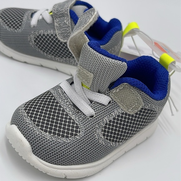 NWT Carter's Just One You Baby Boys' Trainee Gray & Blue Sneakers Size 3 - Picture 7 of 11